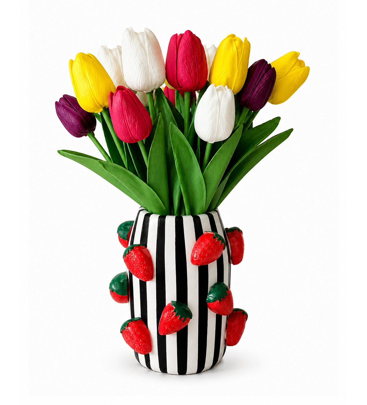 Berry Stripe Vazo