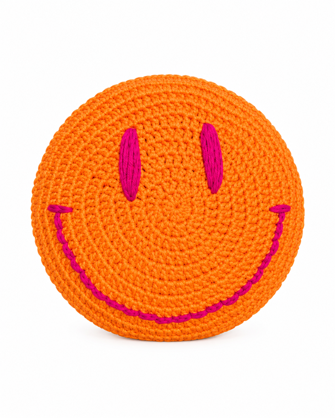 Happy Face Orange Dekoratif Kırlent