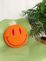 Happy Face Orange Dekoratif Kırlent