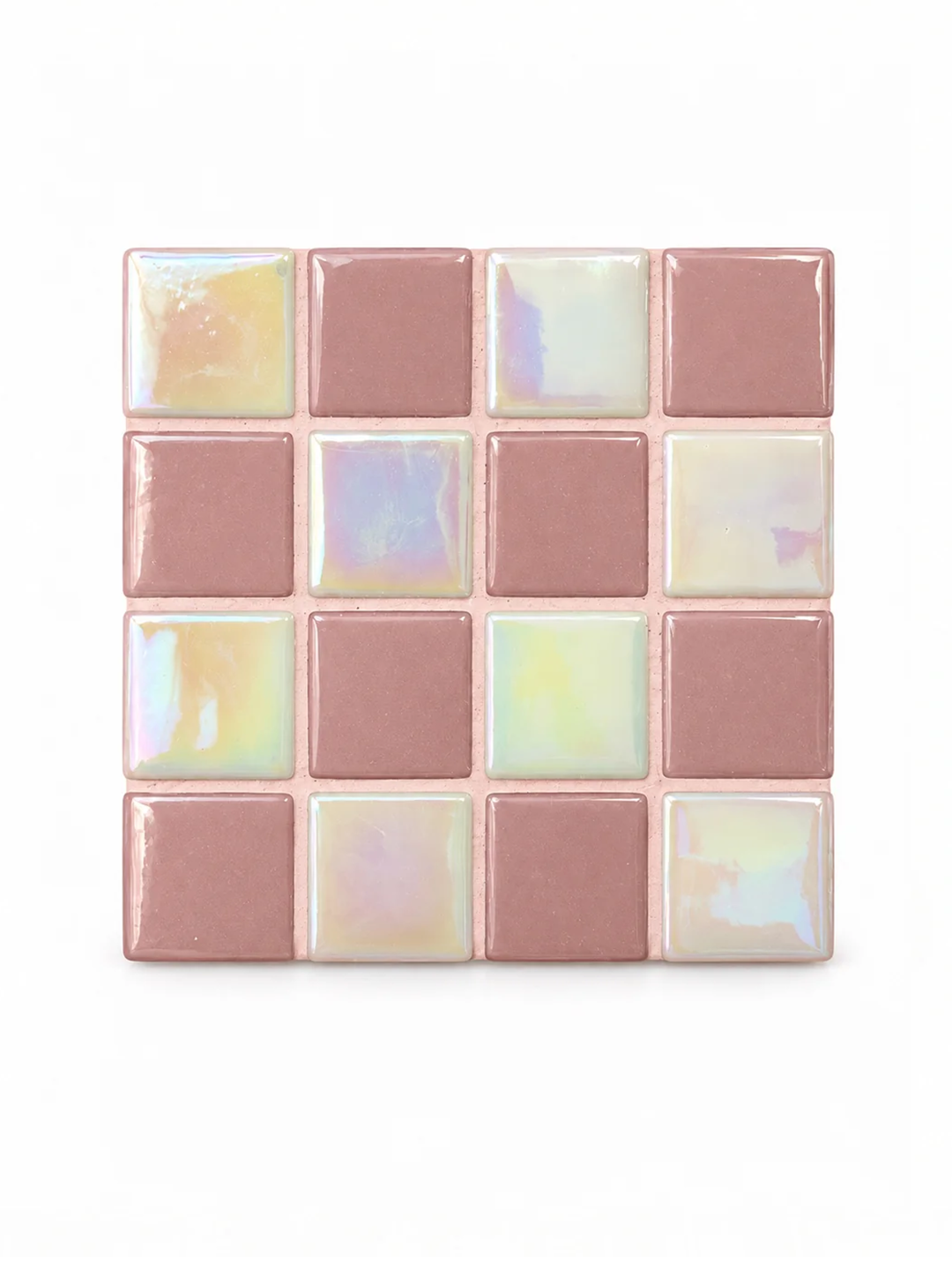 Pink Blush Mosaic Bardak Altlığı
