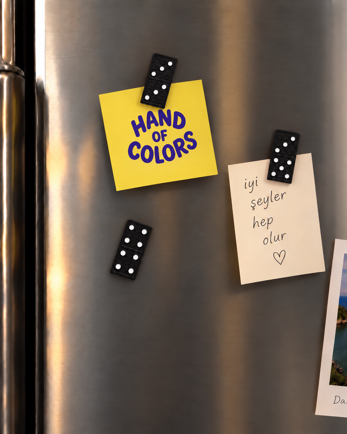 Black Domino Magnet
