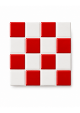 Red Mosaic Bardak Altlığı