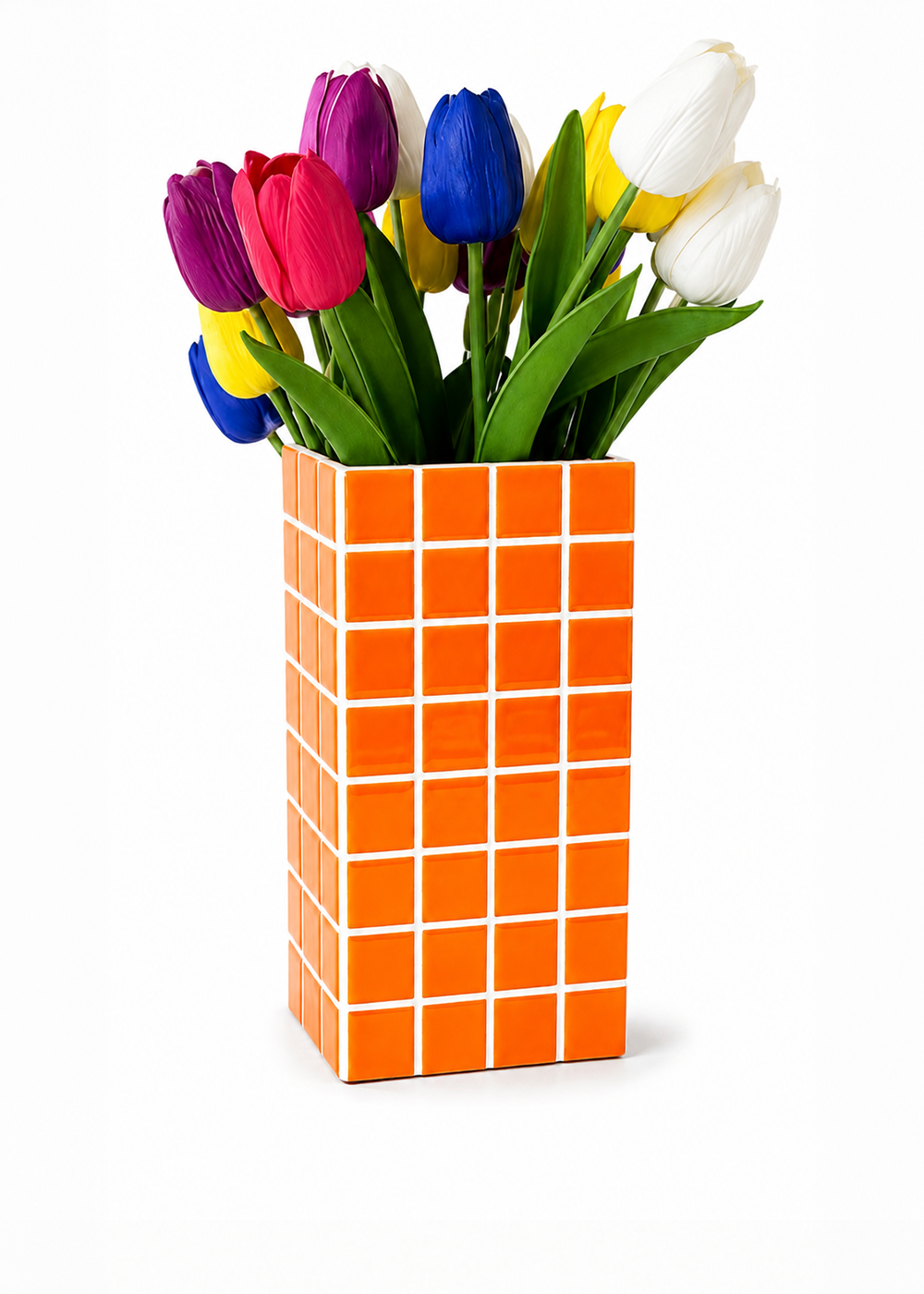 Tangerine Mosaic Vazo